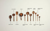 HAND CARVED WALNUT SPOON - SHORT HARIRA