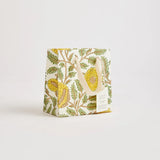 Block Print Gift Bag, Yellow Flower, Small