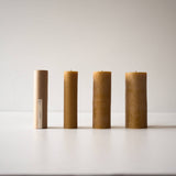 Organic Beeswax Pillar Candles