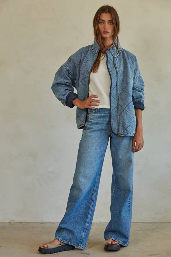 Woven Denim Cotton Washed Jacket