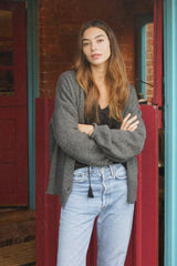 The Cashmere Yaya Cardigan - Ash