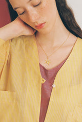 Atlas gold pendant necklace