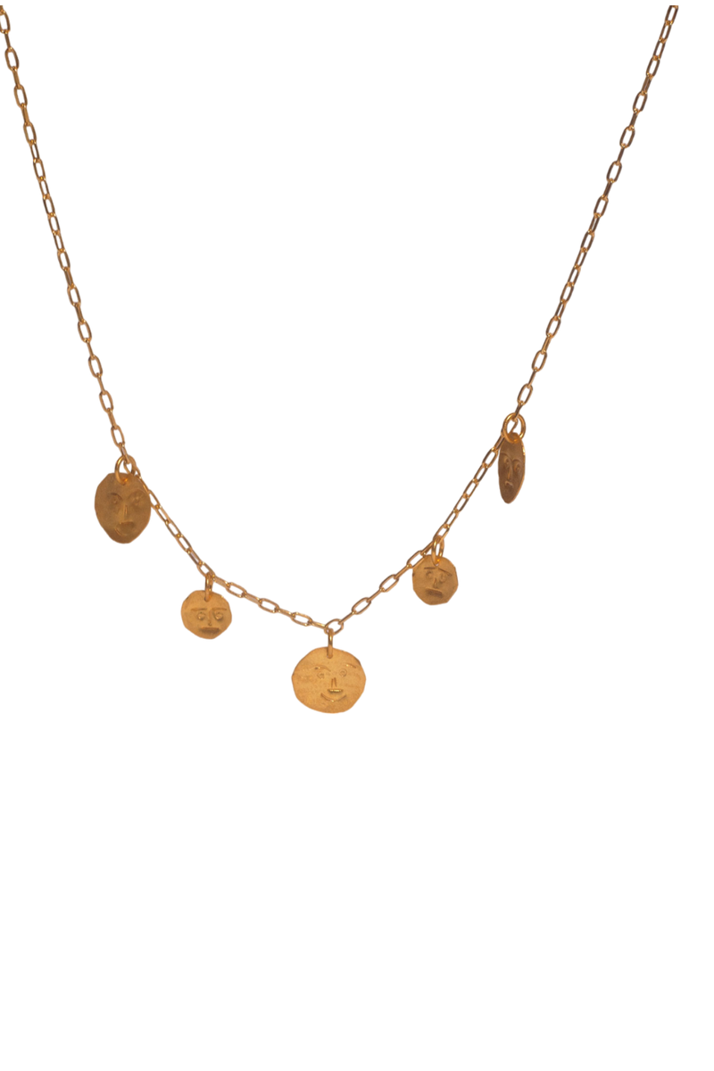 Dance Gold Circle Necklace