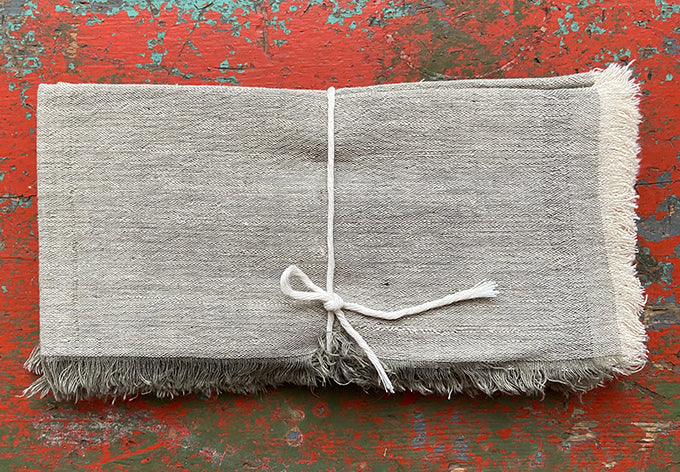 Natural Dye Napkin Set, Ash