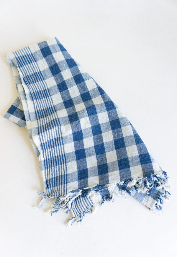 Indigo Check Kitchen Towel