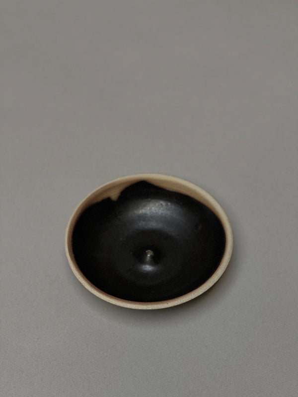 Stoneware Incense Holder, Black