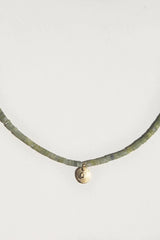 Green Jade Beaded Talisman Necklace