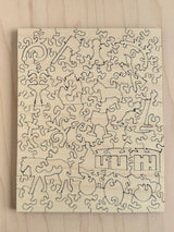 Stars, Stripes, and the Grand Hotel Wooden Puzzle