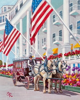 Stars, Stripes, and the Grand Hotel Wooden Puzzle