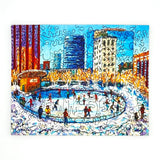 Downtown Ice Skating Wooden Puzzle