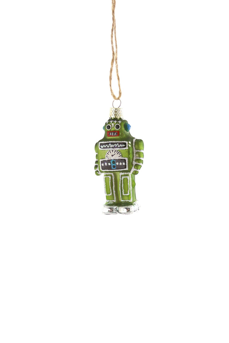 Tiny Green Robot Ornament