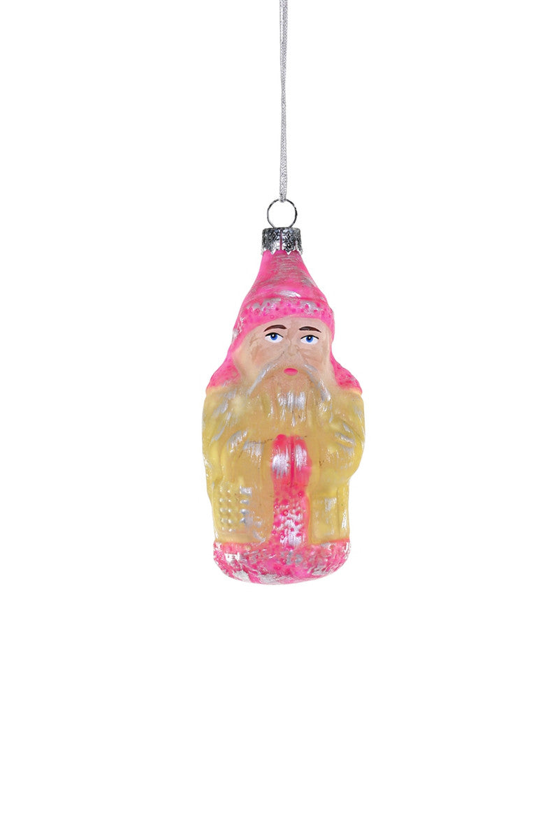 Vintage Pink Santa Claus Ornament
