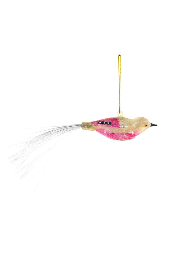Victorian Pink Bird Ornament