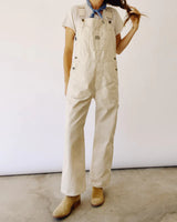 The Miner Overalls, Natural White Denim