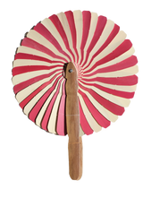 Cambodian Hand Fan, Red