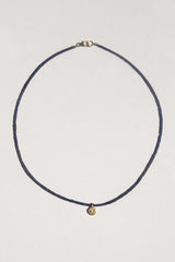 Lapis Blue Beaded Talisman Necklace