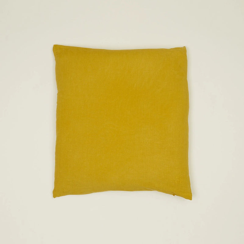 SIMPLE LINEN PILLOW - MUSTARD - 22"x22"