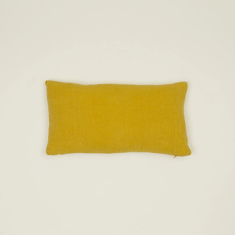 SIMPLE LINEN PILLOW - MUSTARD - 12" x 22"