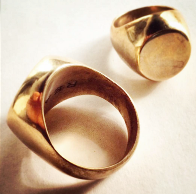 Round Signet Ring