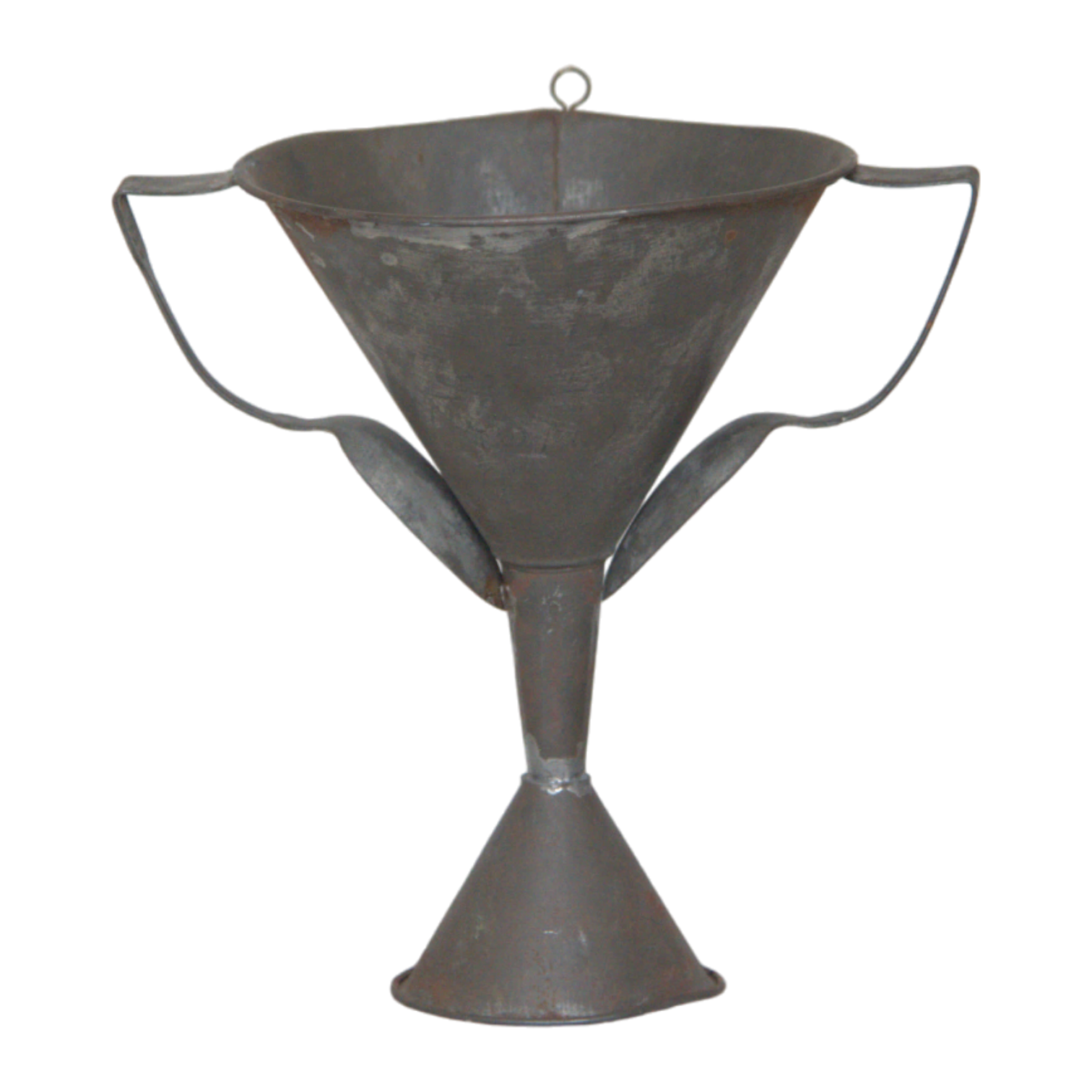 Folk Art Handmade Tin Cup AUGUST