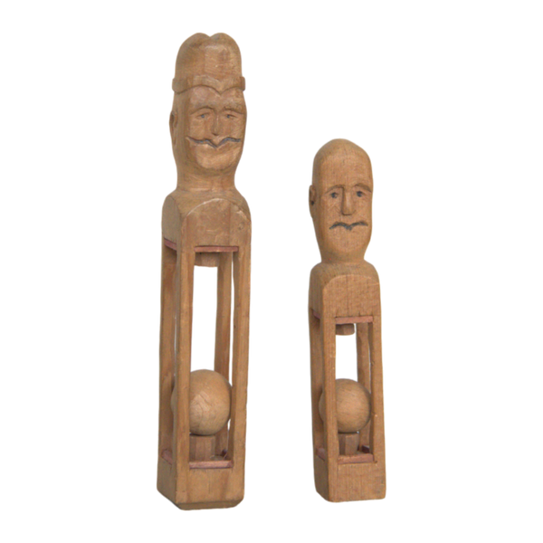 Set of Two Whimsies with Faces