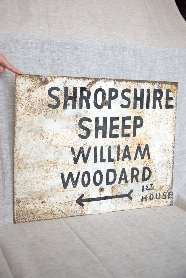 Shropshire Sheep Metal Sign