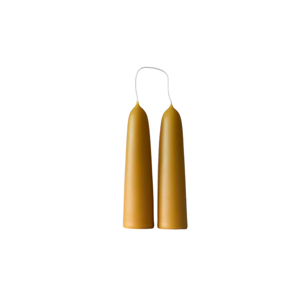 Organic Beeswax Stubby Taper Candles