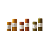 Organic Beeswax Pillar Candles