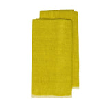 Chunky Linen Towels, Lime Green
