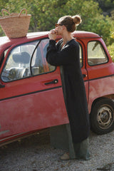 The Cashmere Marlow Long Cardigan - Ash