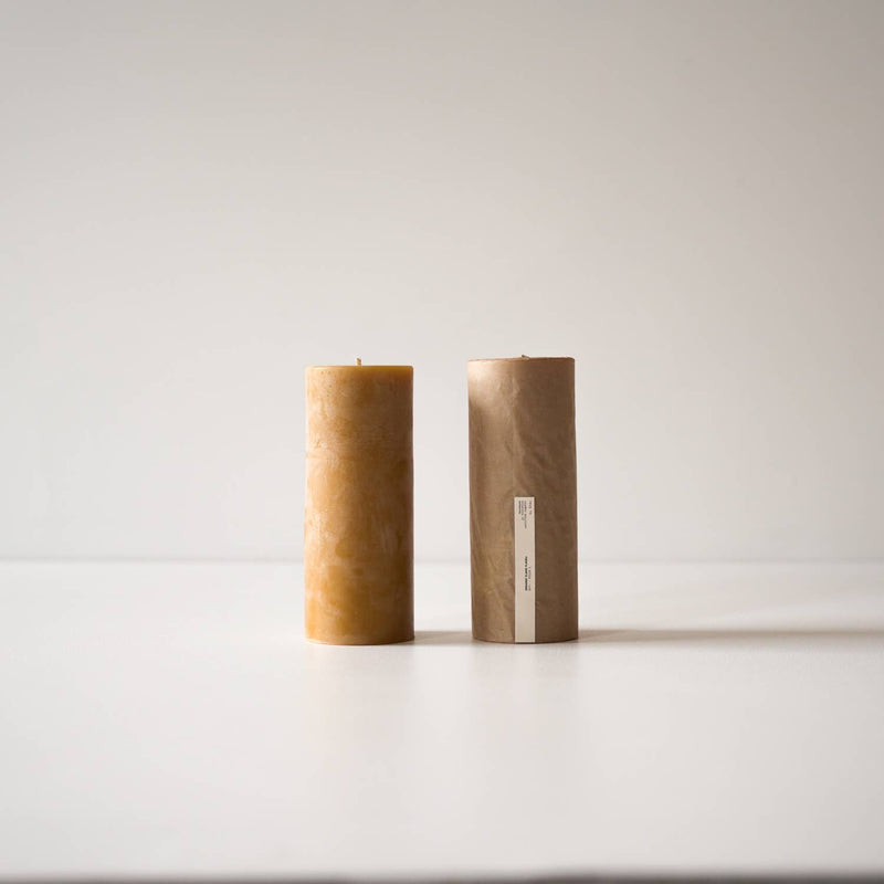 Organic Beeswax Pillar Candles