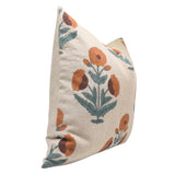 Block Printed Lumbar Pillow - Badshah