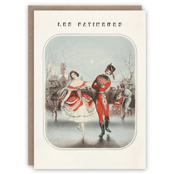 Skaters Seasonal Holiday Card