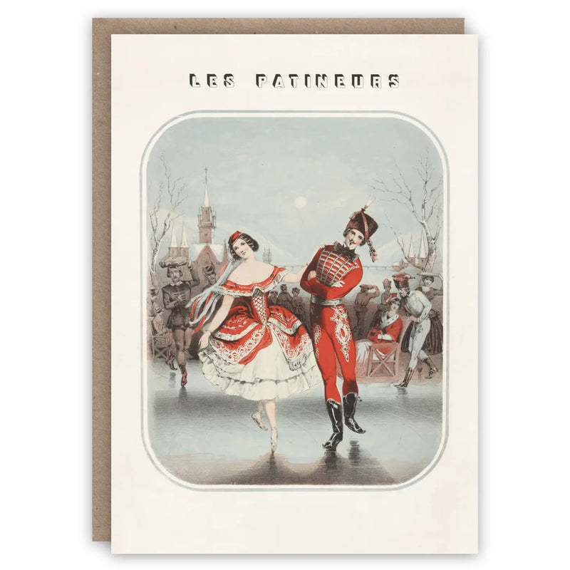 Skaters Seasonal Holiday Card