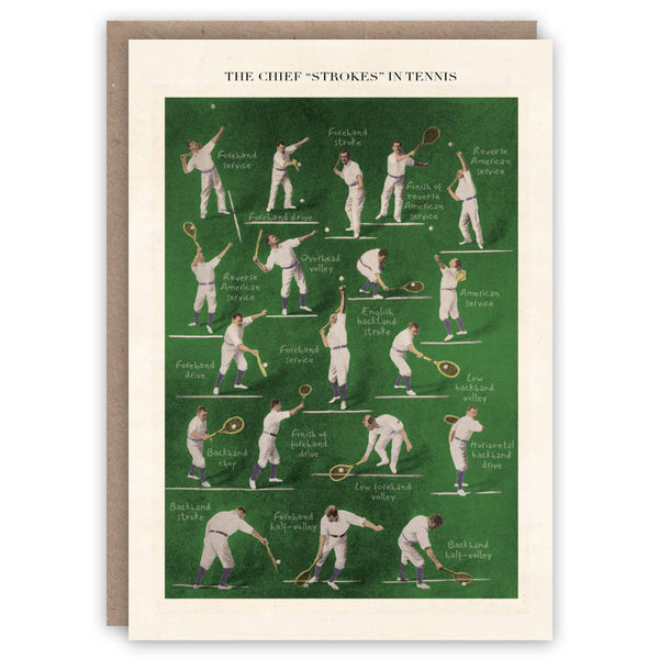 Tennis greeting card
