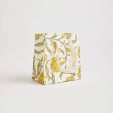 Block Print Gift Bag, Yellow Flower, Small