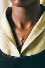 Vela gold pendant necklace