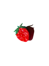 Hand-painted Strawberry Claw Hair Clip | Eco-Friendly