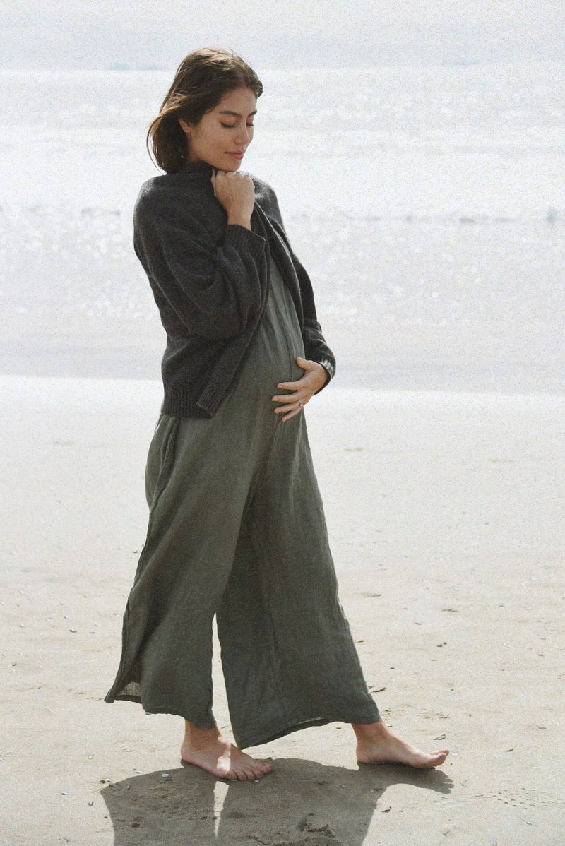 The Cashmere Yaya Cardigan - Ash