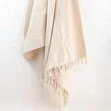 Turkish Waffle Bath Towel, Natural