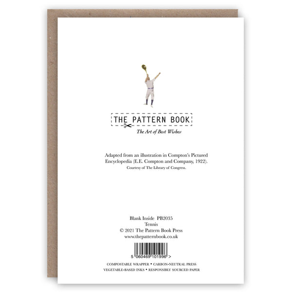 Tennis greeting card