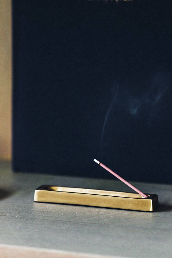 Brass Incense Stand Rectangle