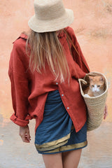 The Palma Shirt - Pomegranate