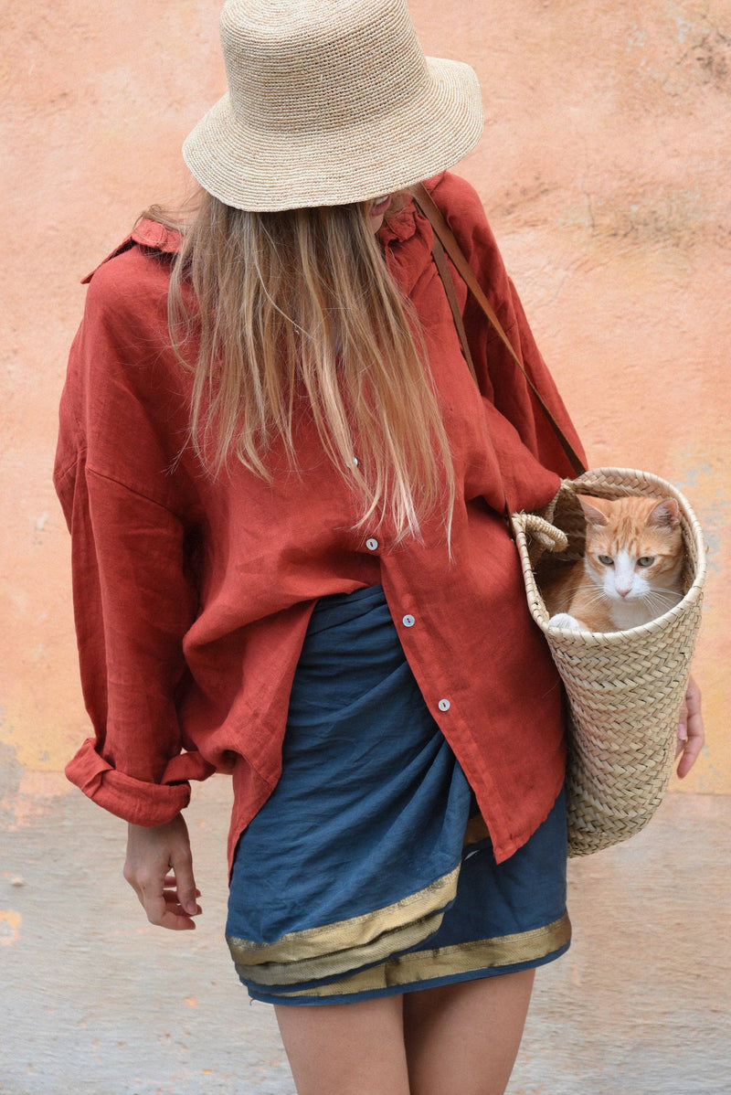 The Palma Shirt - Pomegranate