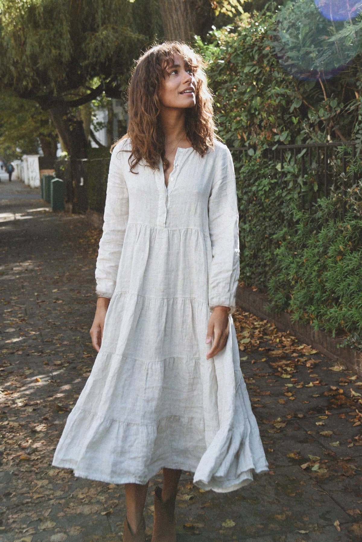 chinese dress ladies Long Linen Dress with Belt "Aurelia", Linen Maxi Dress