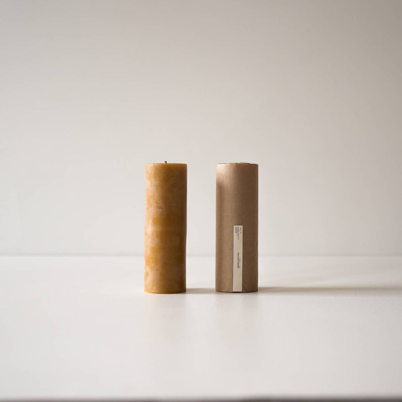 Organic Beeswax Pillar Candles