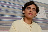 Jour Pearl Cross Earrings