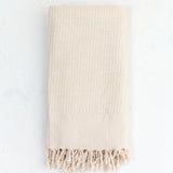 Turkish Waffle Bath Towel, Natural