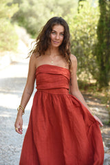 The Lola Dress - Pomegranate