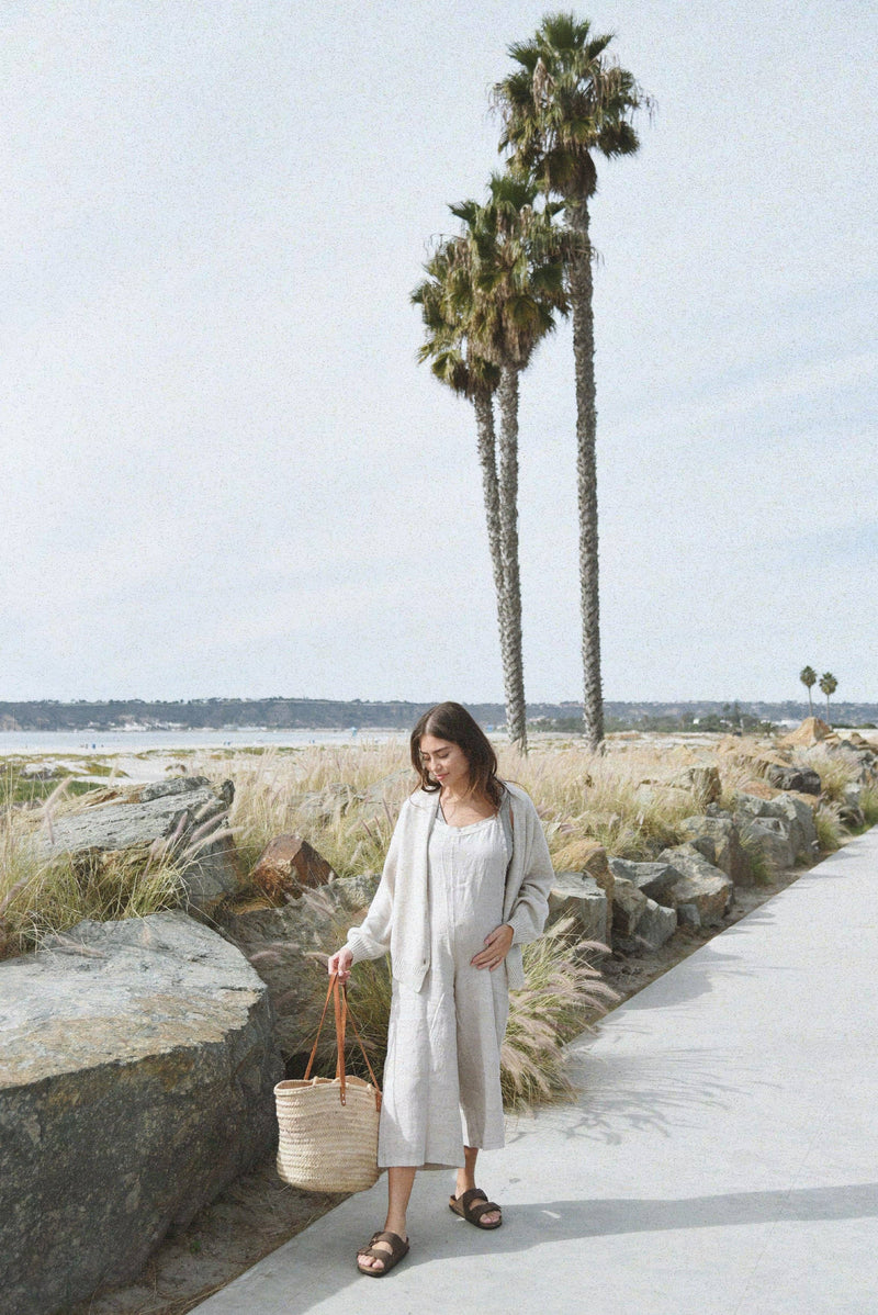 The Cashmere Yaya Cardigan - Moon